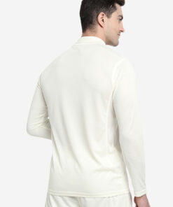 Shrey Cricket Match Shirt LS Off White Angle 2