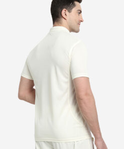 Shrey Cricket Match Shirt SS Off White Angle 2