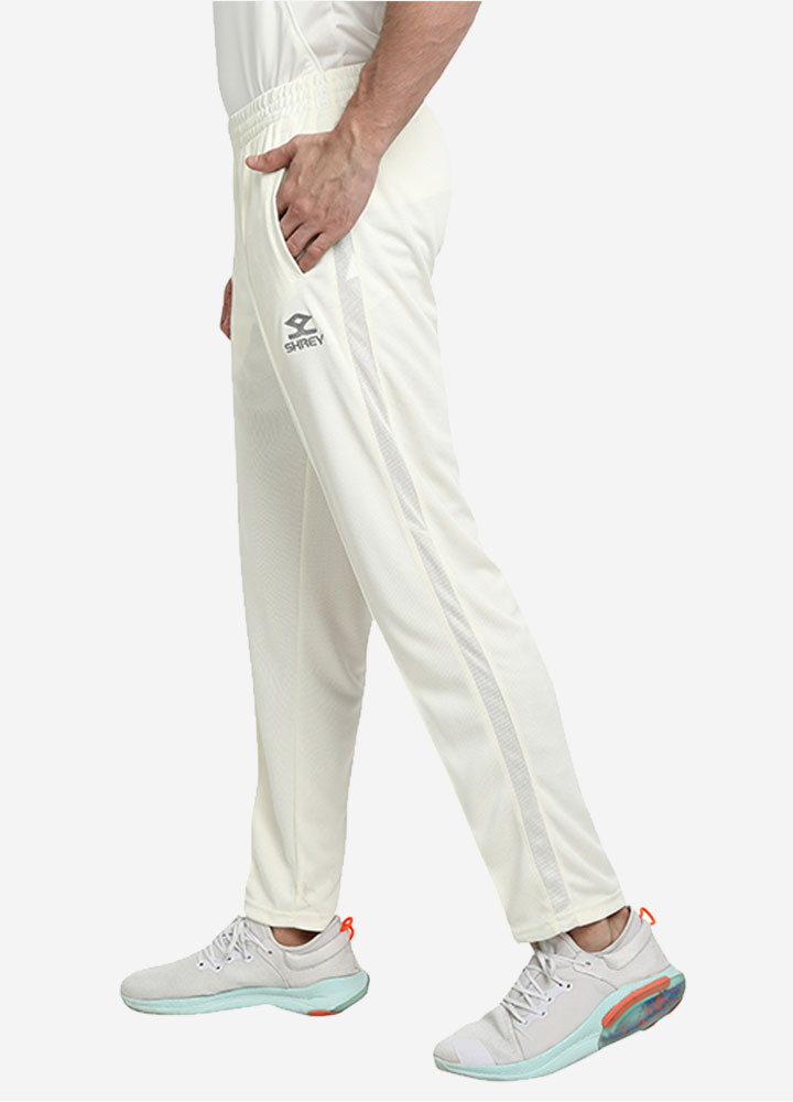Shrey Cricket Match Trousers Off White Angle 2