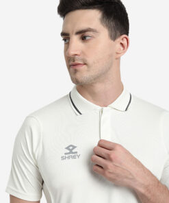 Shrey Cricket Premium Shirt SS Off White Angle 2