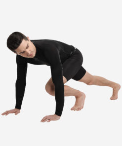 Shrey Intense Compression Long Sleeve Top Black Angle 2