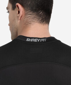 Shrey Intense Compression Sleeveless Top Black Angle 3
