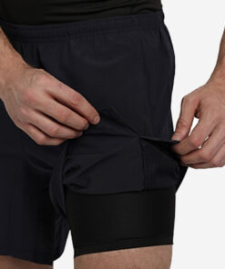 Shrey Pro Double Layer Shorts Navy Blue Angle 2