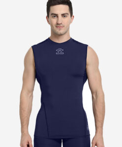 Shrey Intense Compression Sleeveless Top Black Angle 0